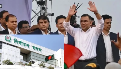 নির্বাচন কমিশনের পথে তারেক রহমান
